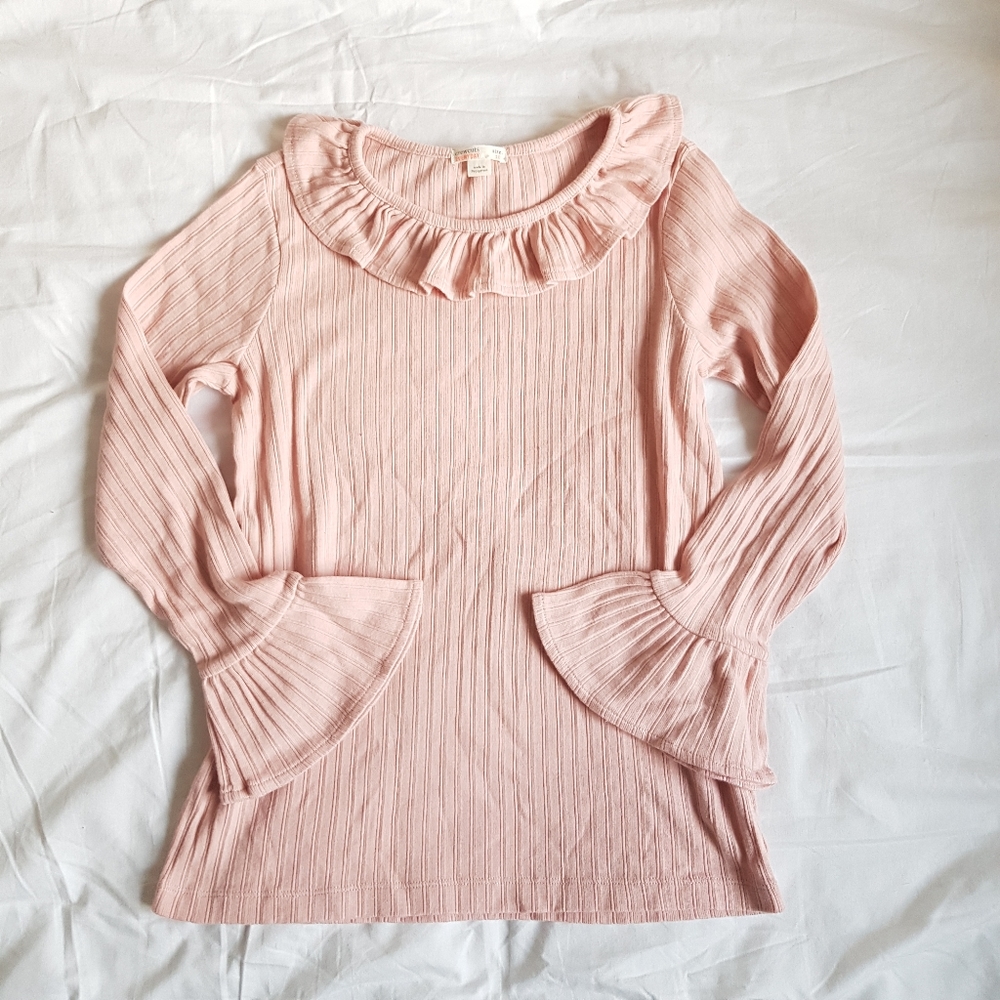 Ruffle Pink Top J Crew, Crew Cuts